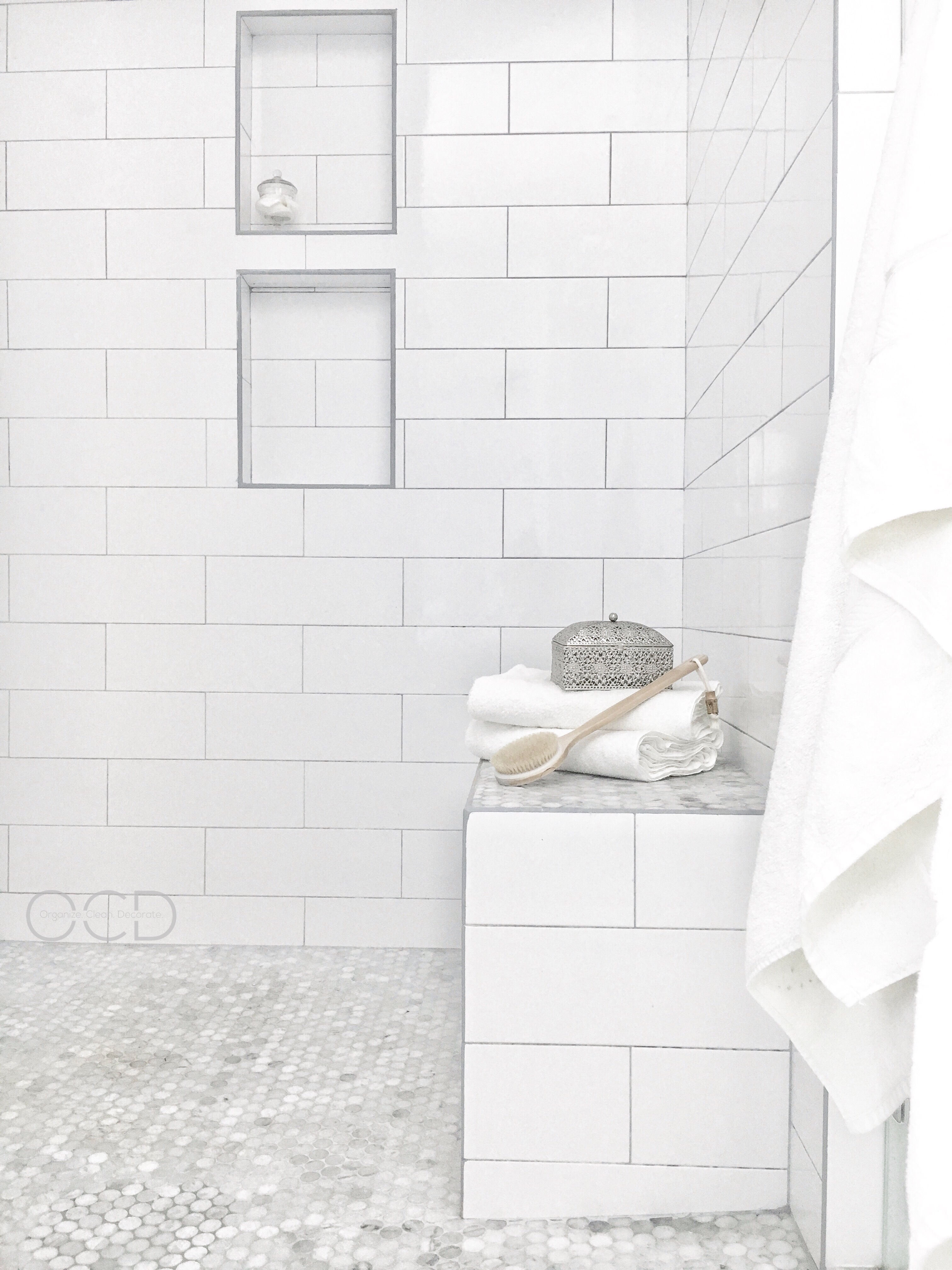 White marble tile shower glass tub sink cleaner diy natural