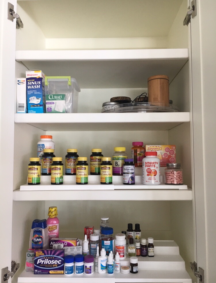 medicine cabinet kitchen organization
